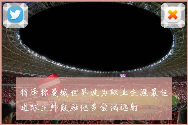特泽称曼城世界波为职业生涯最佳进球主帅鼓励他多尝试远射