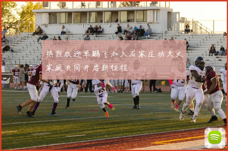 热烈欢迎单鹏飞加入石家庄功夫大家庭共同开启新征程
